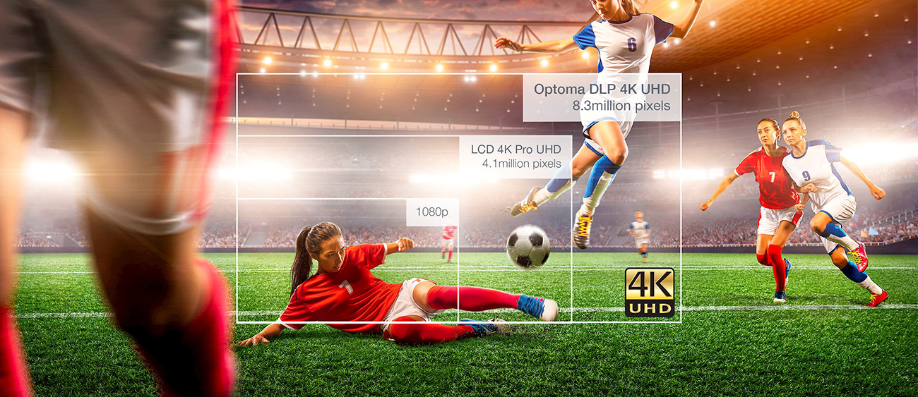 Optoma ZK608TST High brightness 3D Short Throw 4K UHD professional laser DLP Projector