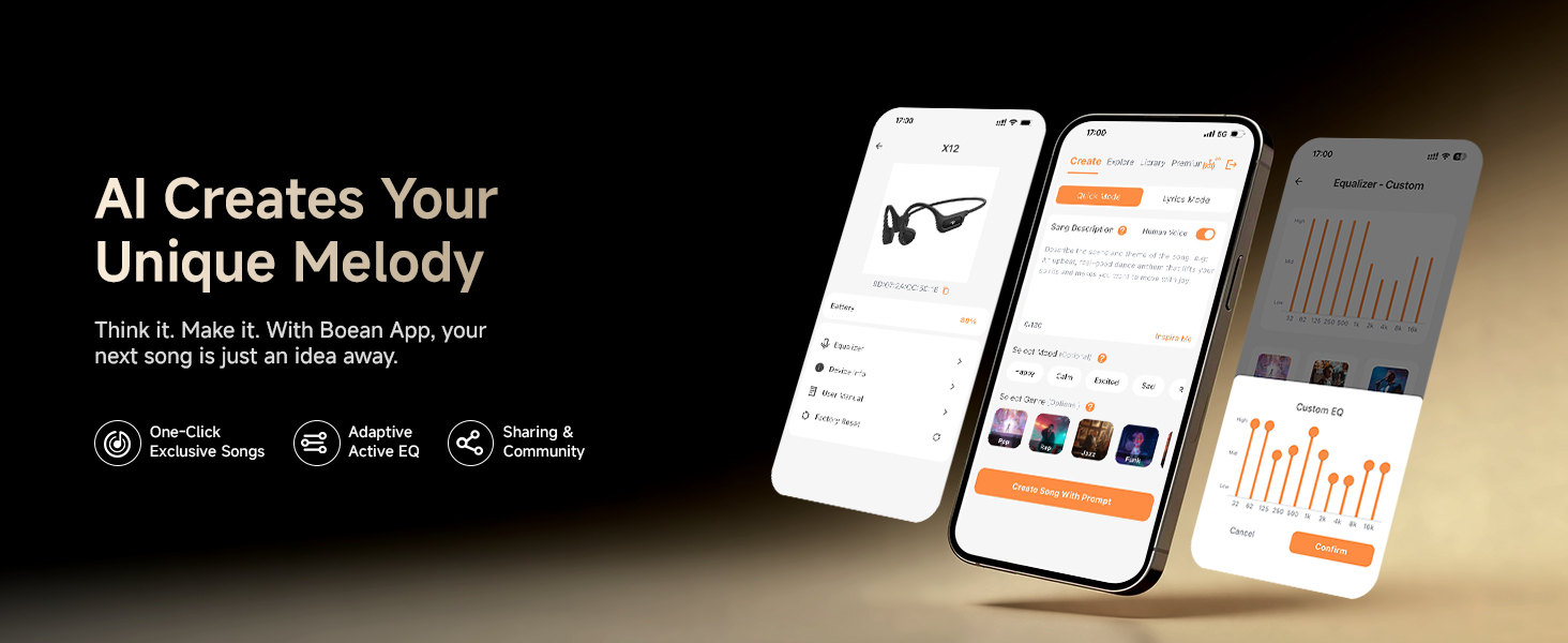 PSIER X12 Bone Conduction Headphones