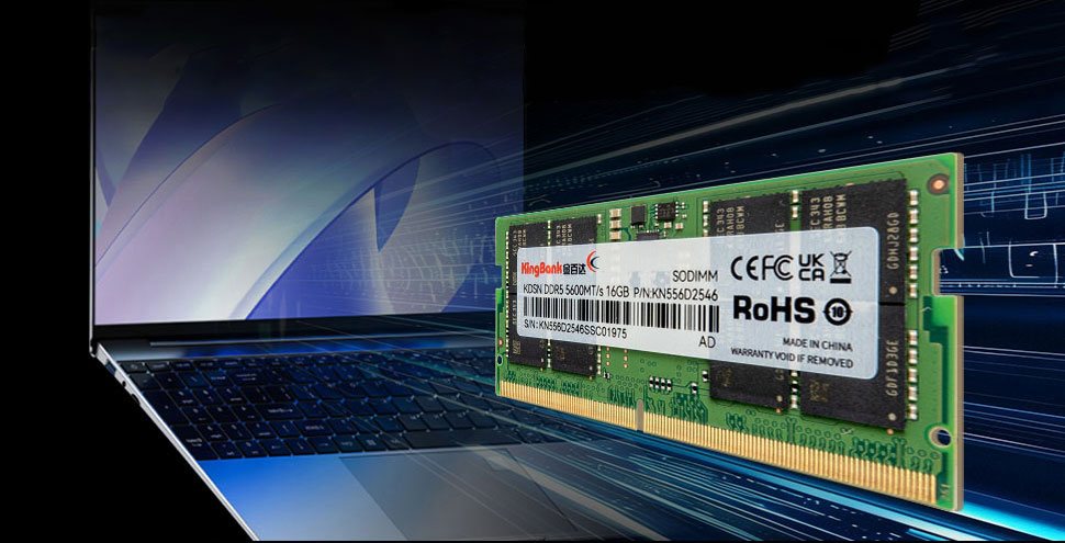 Kingbank 16GB 262-Pin DDR5 SO-DIMM DDR5 5600 (PC5 44800) Laptop Memory