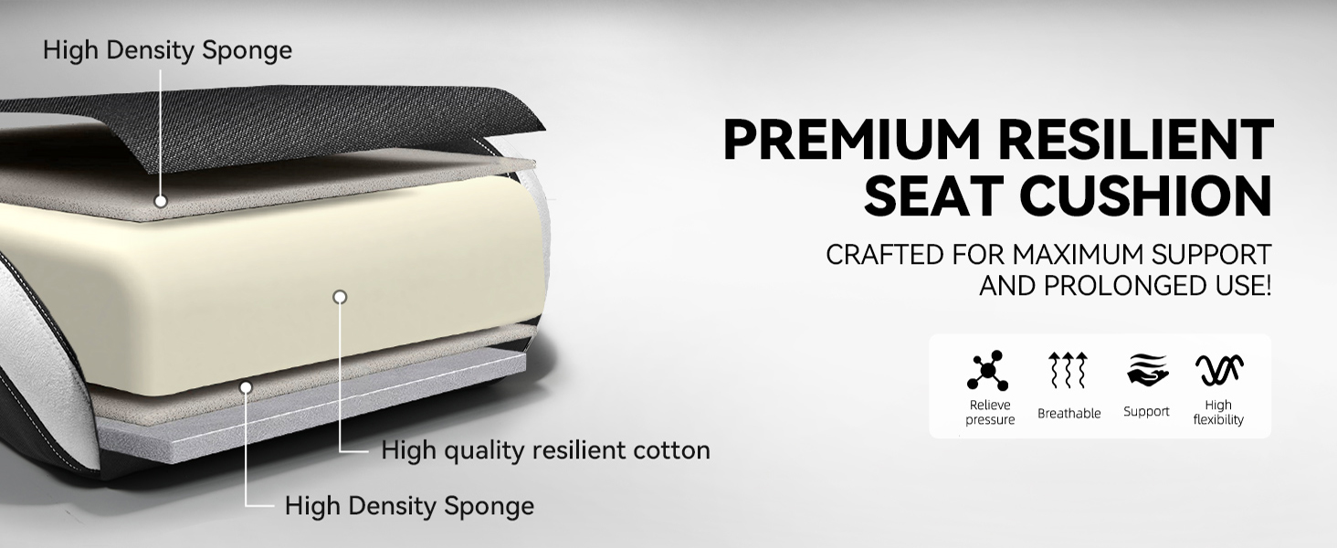 PREMIUM RESILIENT SEAT CUSHION