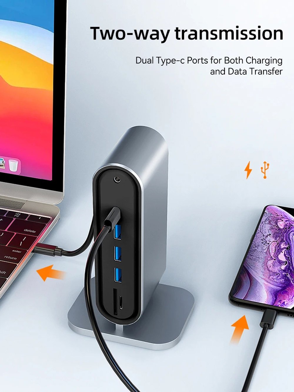 12 in 1 USB C Laptop Docking Station