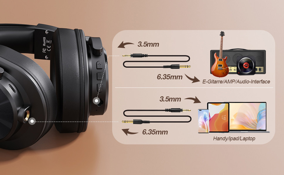 OneOdio A70 Bluetooth Over Ear Headphones