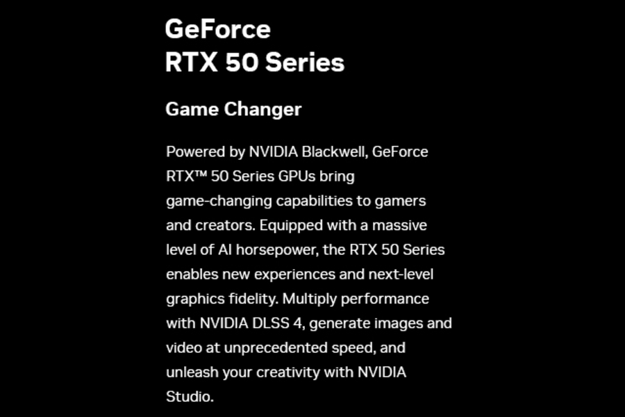 NVIDIA GeForce RTX 50 Series