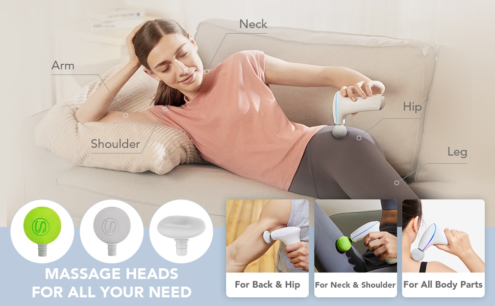 Xpreen Electric Handheld Back Neck Massager, Cordless Percussion