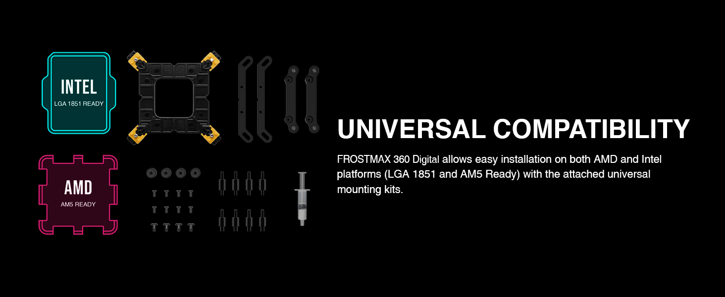 Rosewill FROSTMAX 360mm Digital ARGB AIO CPU Cooler