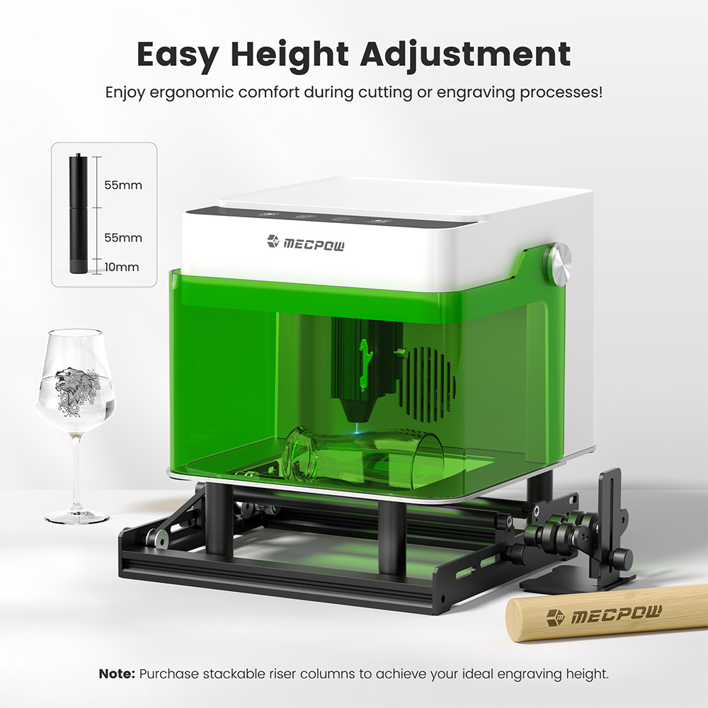 Mecpow M1 Mini Laser Engraver, 5W Laser Cutter Portable Desktop Laser Engraving