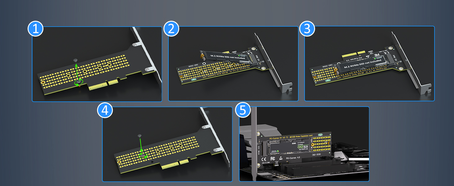 M.2 NVMe to PCIe 4.0 X4