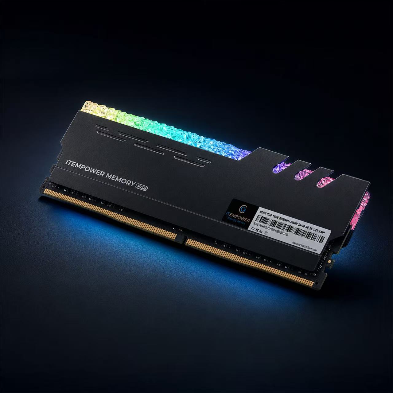 ITEMPOWERS 32GB (2×16GB) DDR5 6000MHz RGB Gaming RAM, Dual Channel