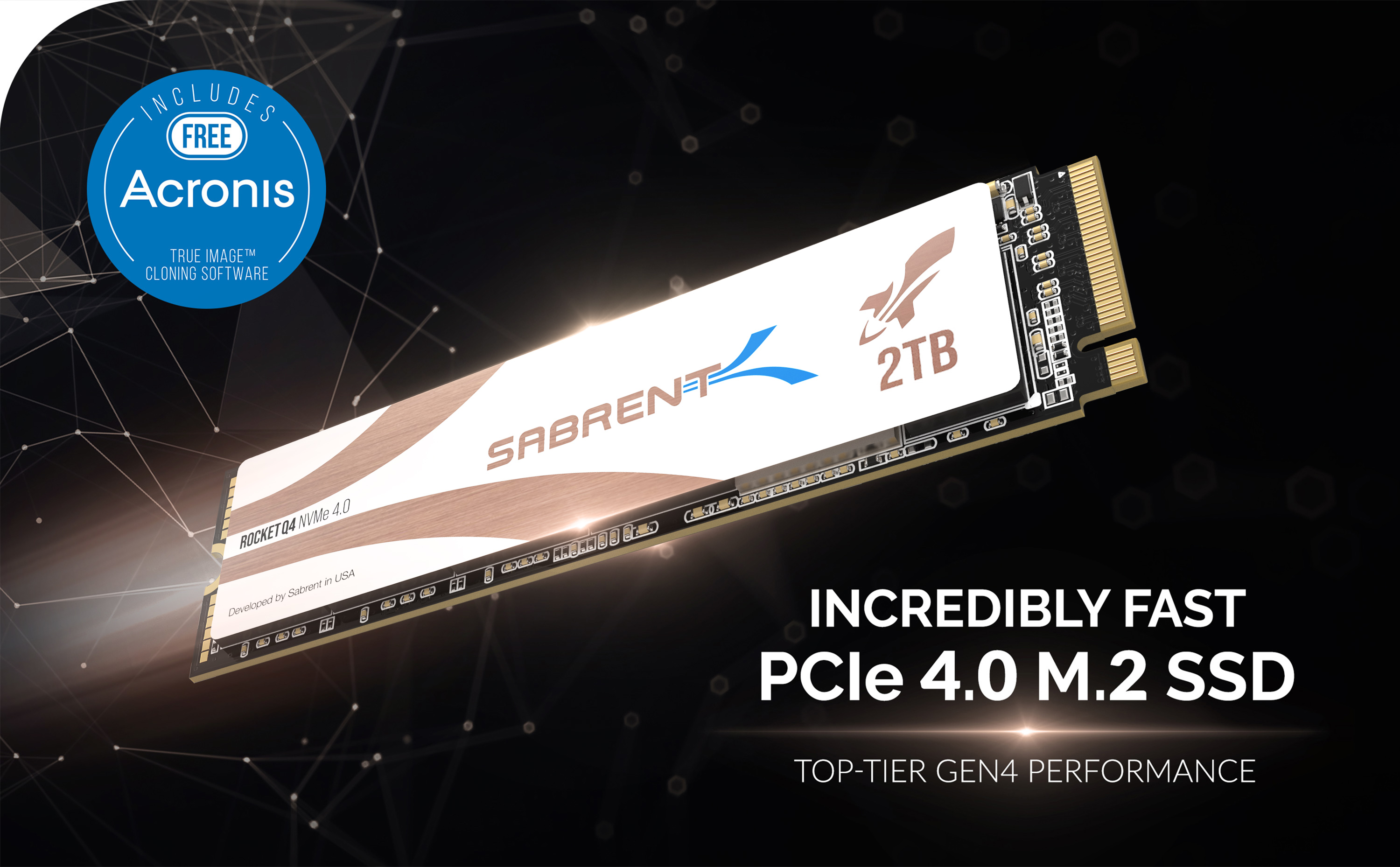 Sabrent 2TB Rocket Q4 NVMe PCIe 4.0 M.2 2280 Internal SSD Maximum 