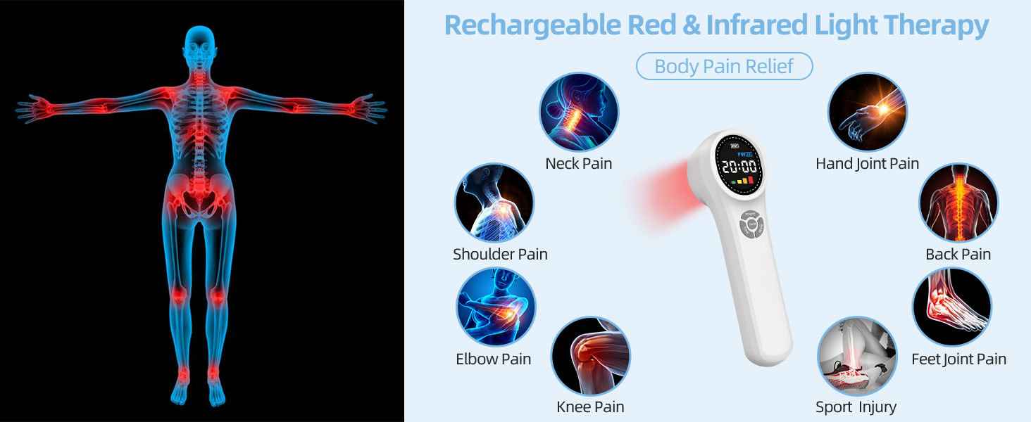 Rechargeable Red & Infrared Light Therapy