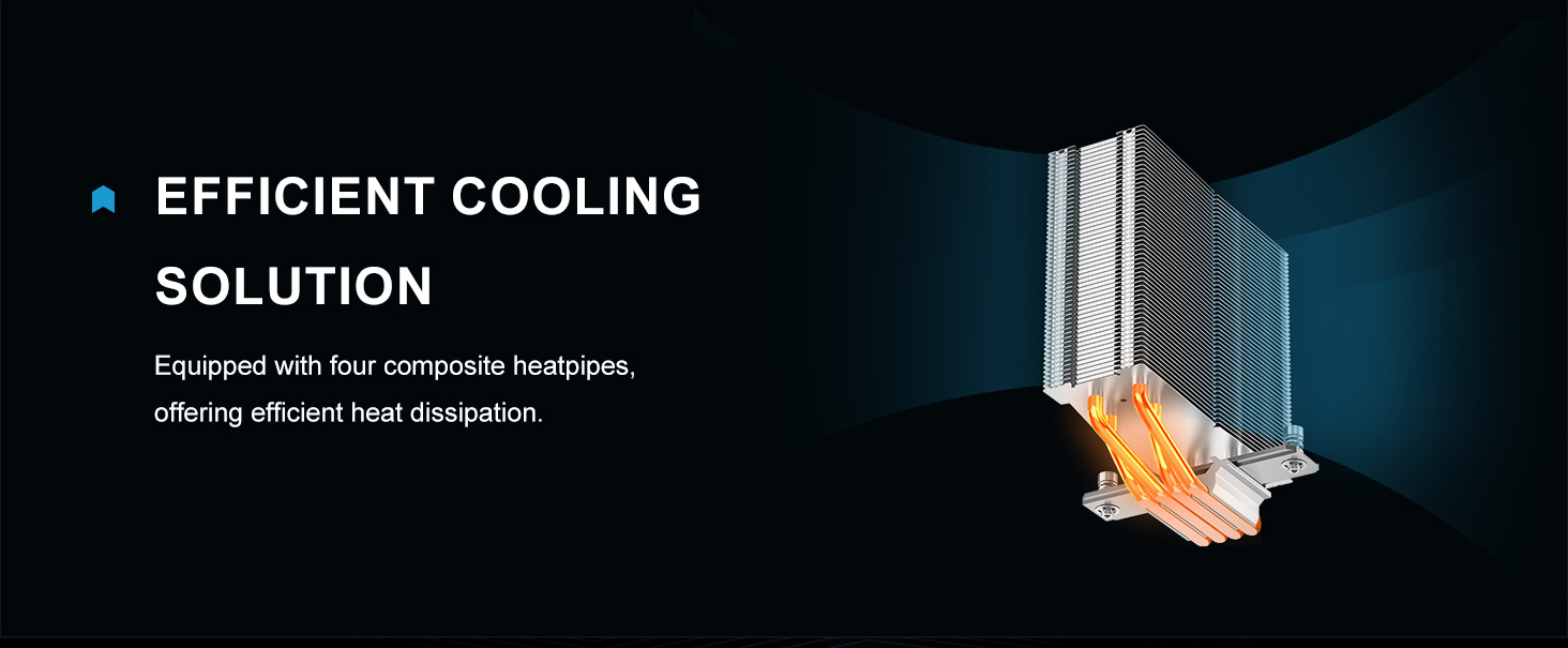 SAMA A40E Single-Tower CPU Air Cooler