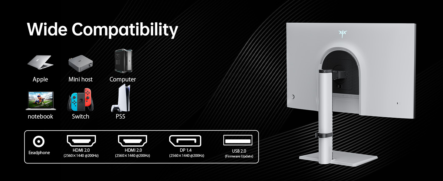 KTC M27T6S 27 Inch Mini-Led WQHD 200Hz Gaming Monitor