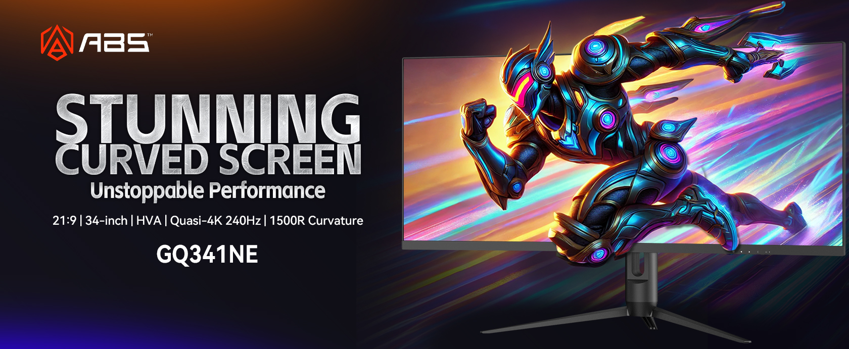 Hero Images: ASB Stunning Curved Screen GQ341NE Monitor