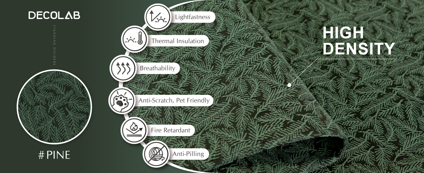 standing divider fabric sleeve feature