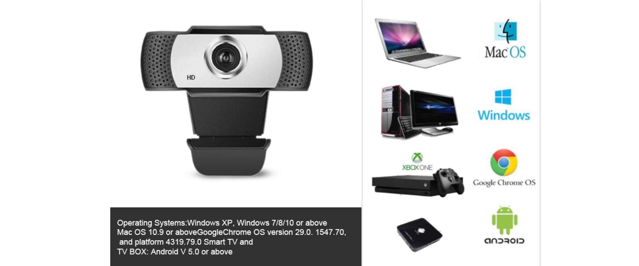 Wide compatibility, works for Windows, Mac, Android, Chrome OS, Xbox