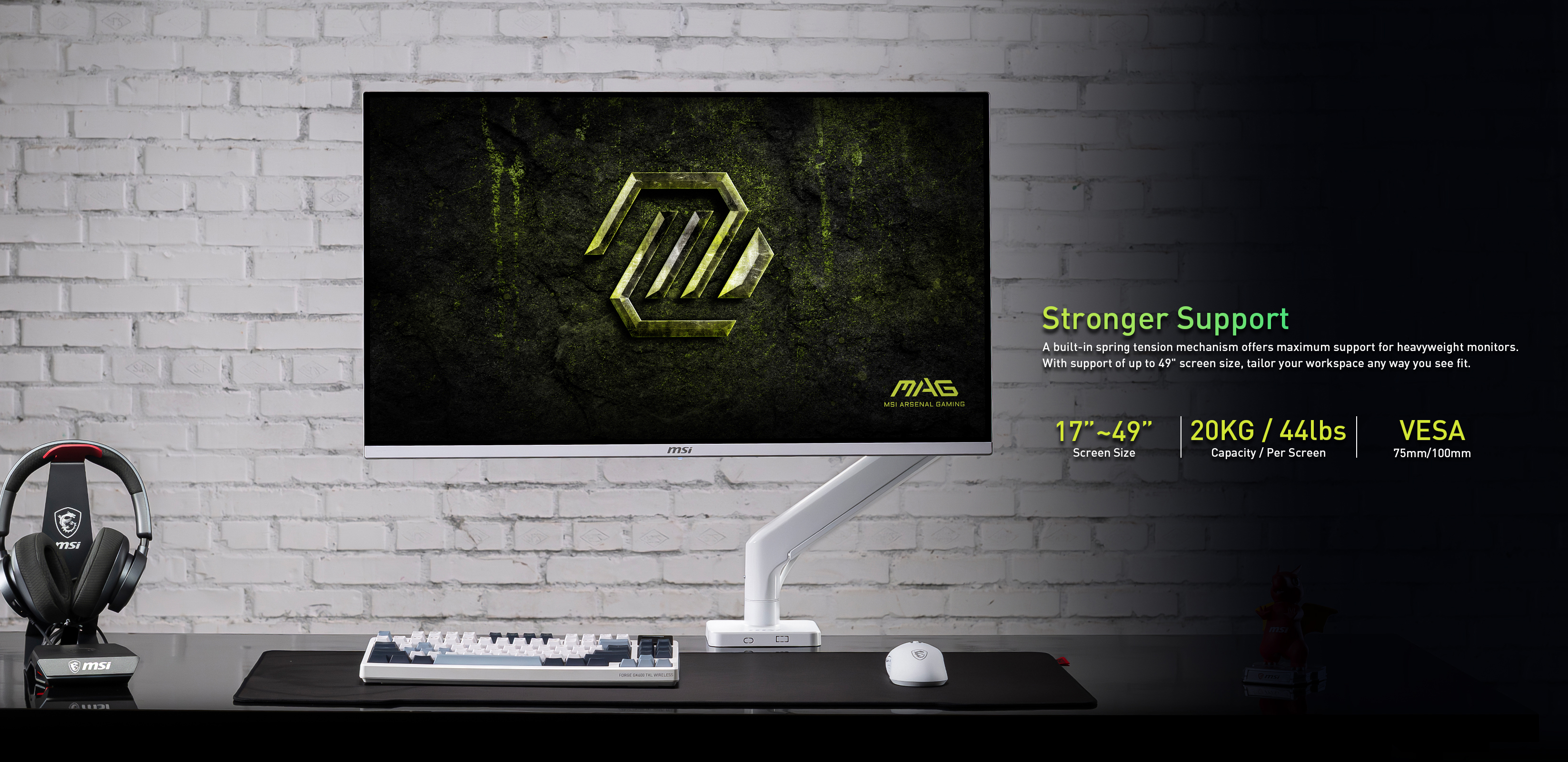 MSI MAG MT201W Supportive