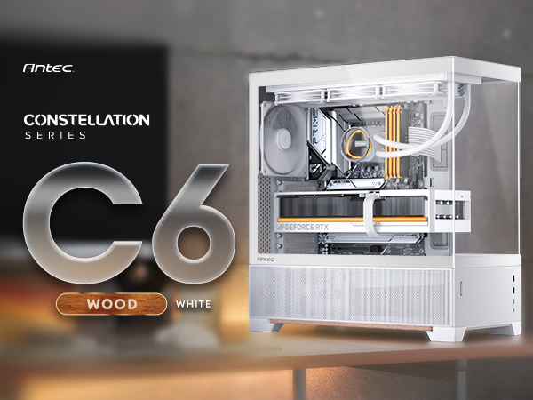 Antec C6 Wood White Mid-Tower Case