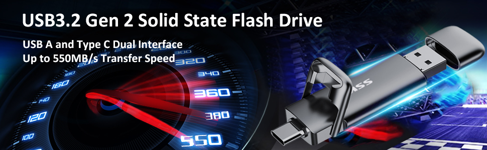 USB3.2 Gen 2 Solid State Flash Drive