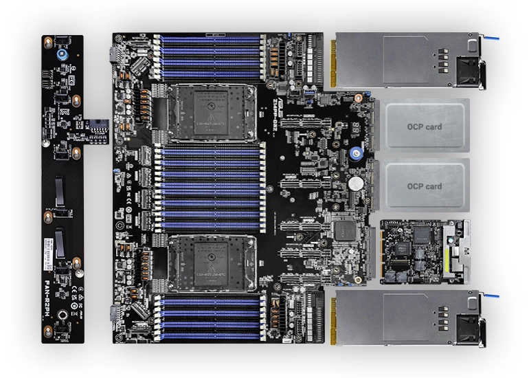 ASUS RS720-E12-RS24U-27W10G 2U Rackmount All-Flash Server