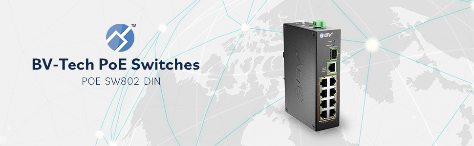 BV-Tech 8 Port PoE Switch