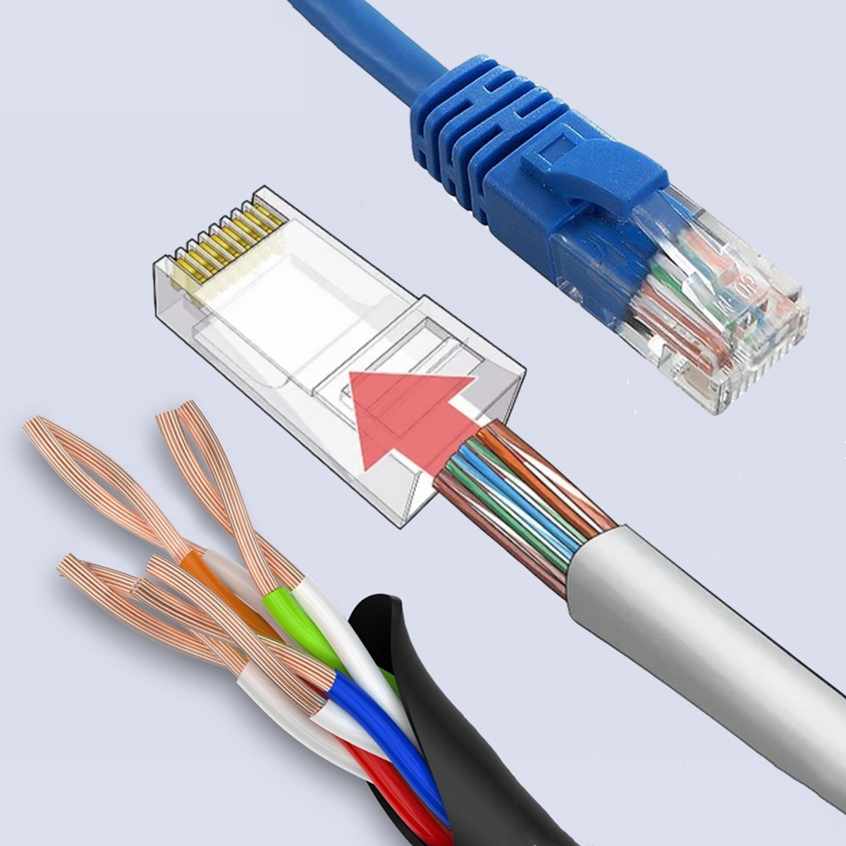 Insert the wires to connector