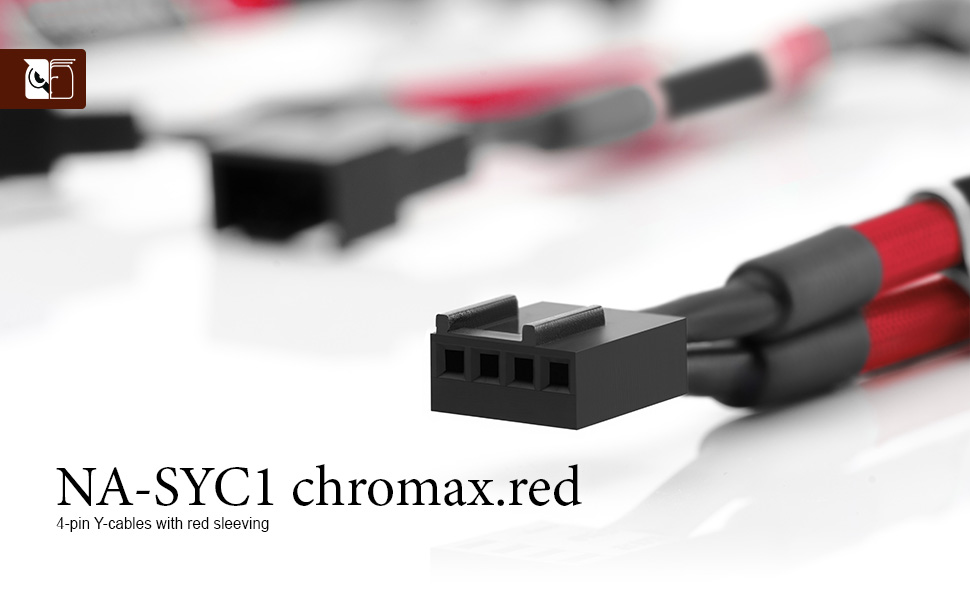 Noctua NA-SYC1 chromax.red, 4-Pin Y-Cables (Red) - Newegg.com