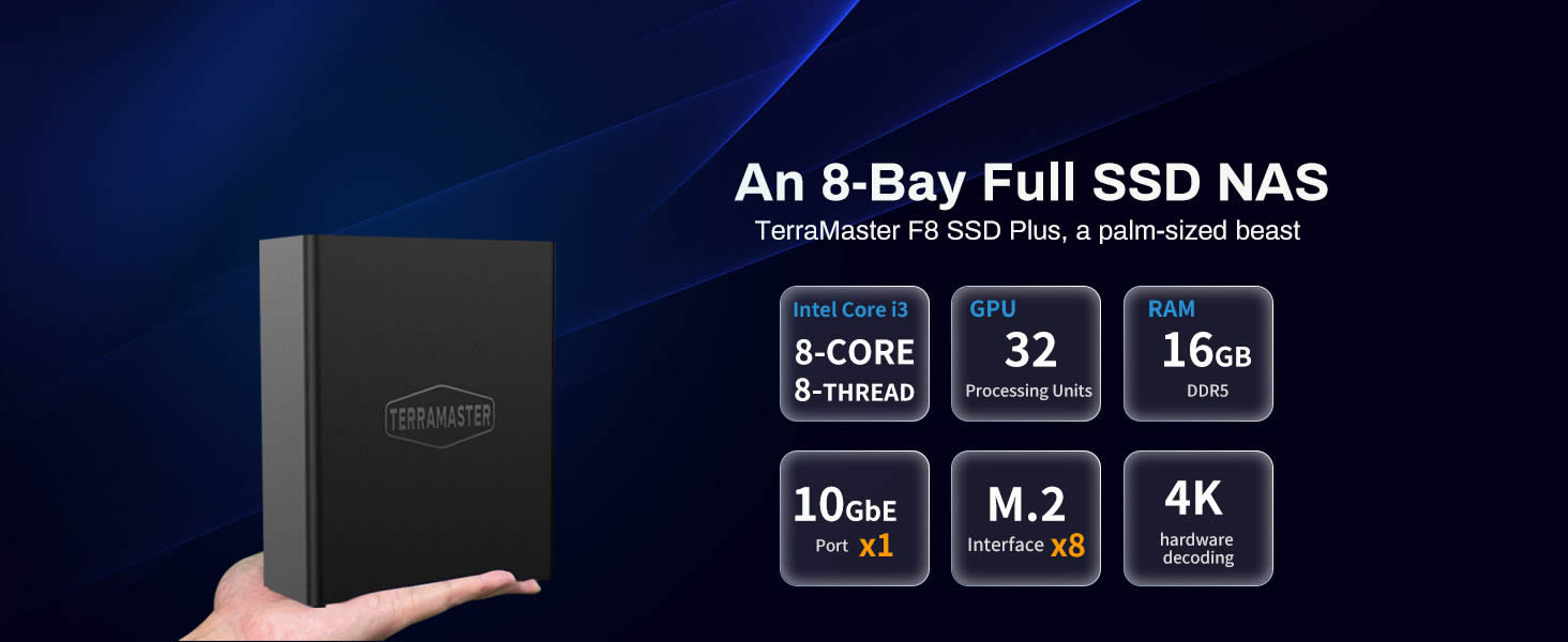 Palm-Sized All-SSD NAS