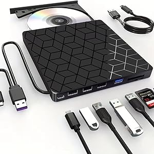 VERSATILE EXTERNAL CD/DvD Drive For Laptop Compatibility  Compatibility: This USB external CD/DVD pl