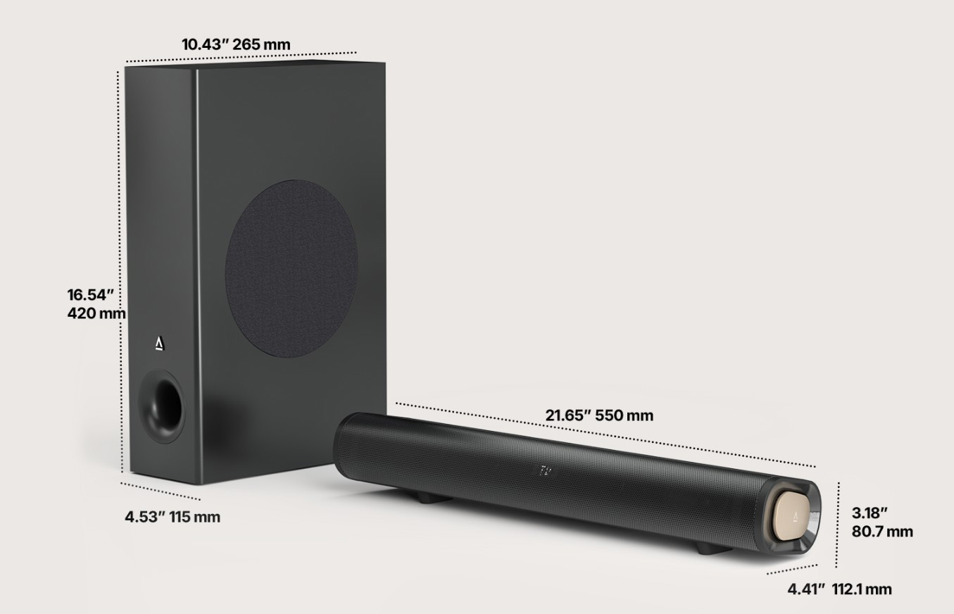 Creative Stage Pro 2.1 Soundbar with Dolby Audio
