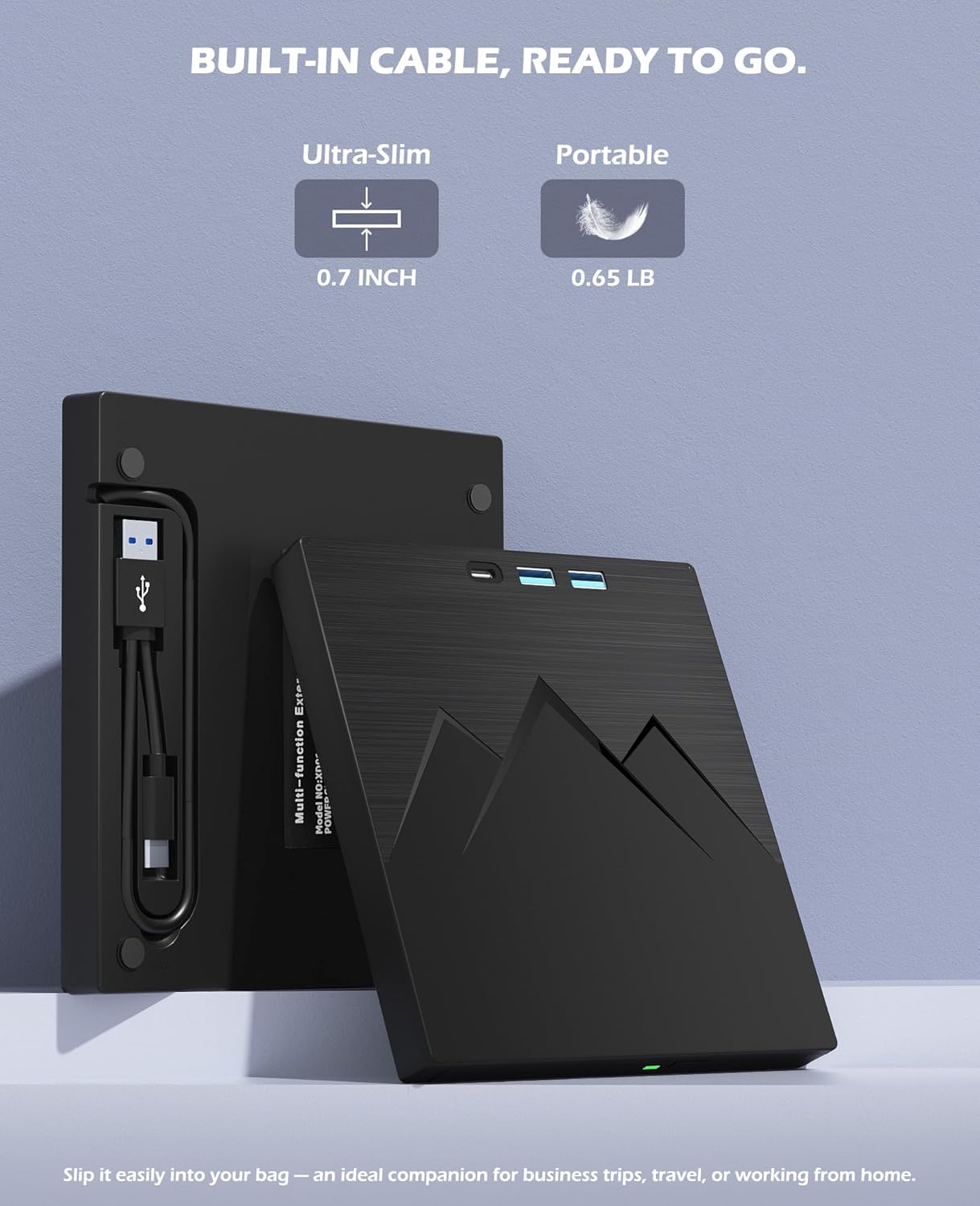 7 in 1 External CD/DVD Drive For Laptop With LAN PORT, Portable DVD Player For Laptop with Ethernet