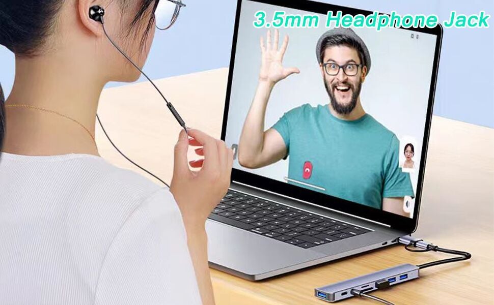 8 in 1 USB Splitter USB C Hub