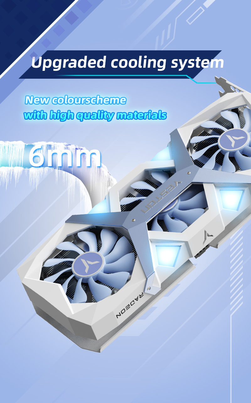 Yeston RX 9060 XT 8G D6 GAME ACE Graphics Card