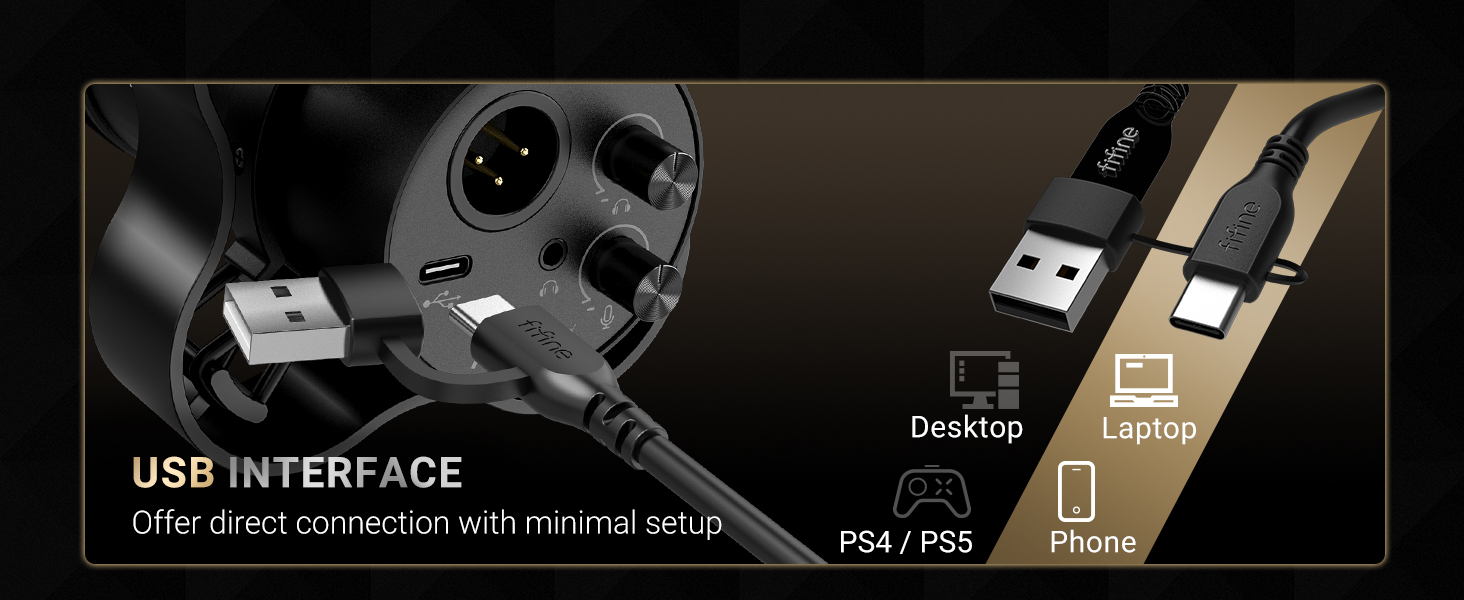 FIFINE K688 Neo USB/XLR Podcast Microphone