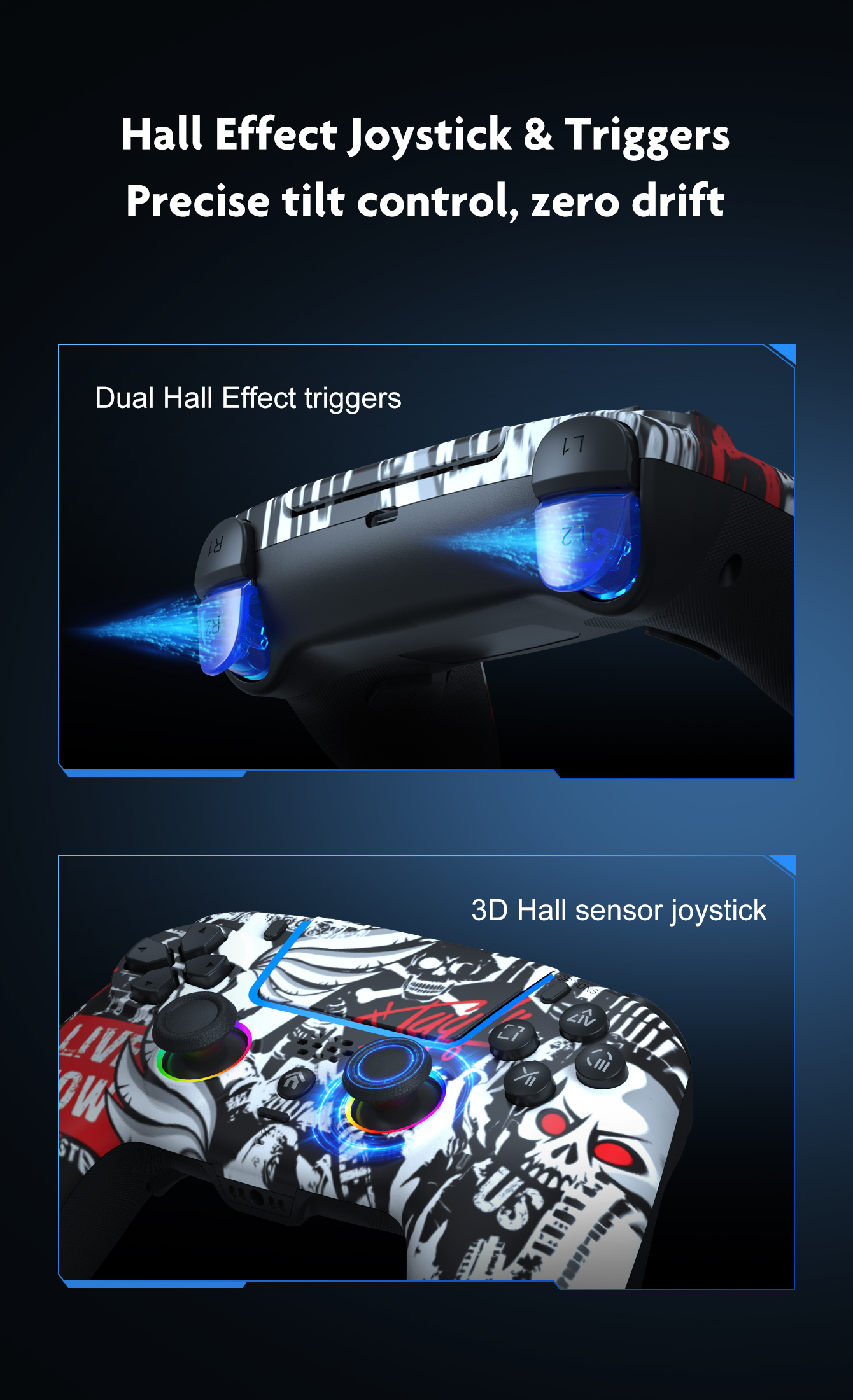 Hall Effect Joystick & Triggers