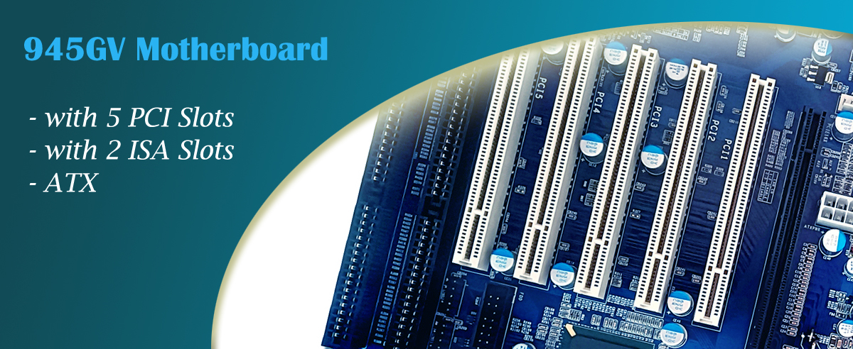 computer mainboard with pci slots
