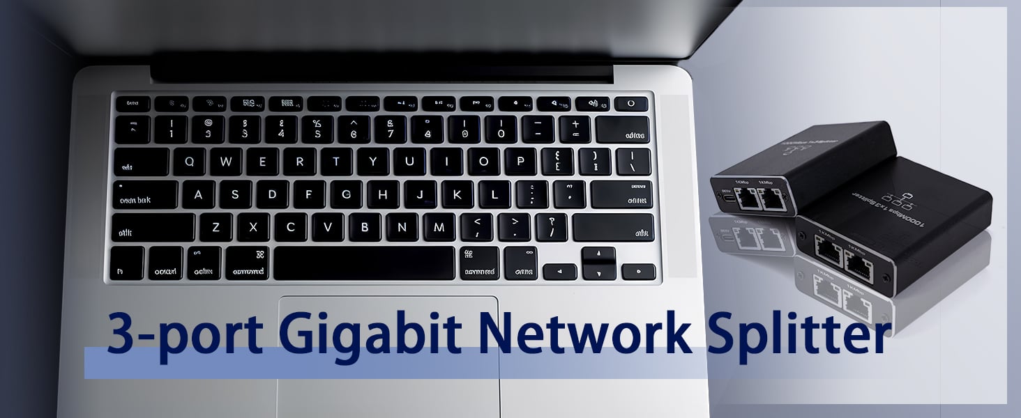 Gigabit Ethernet Splitter 1 in 3 Out