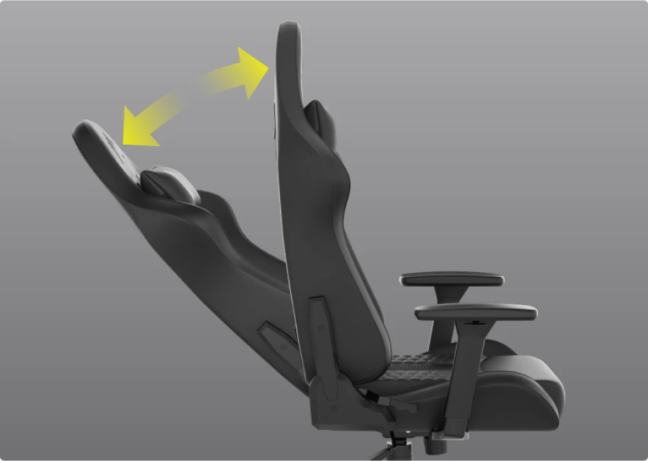 Corsair TC100 Relaxed Gaming Chair (Black Blue Leatherette)