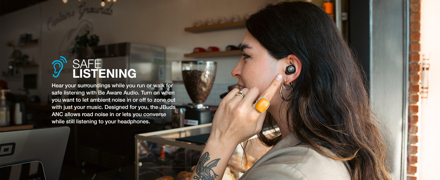 Safe Listening with JBuds ANC Gen 3 True Wireless Earbuds