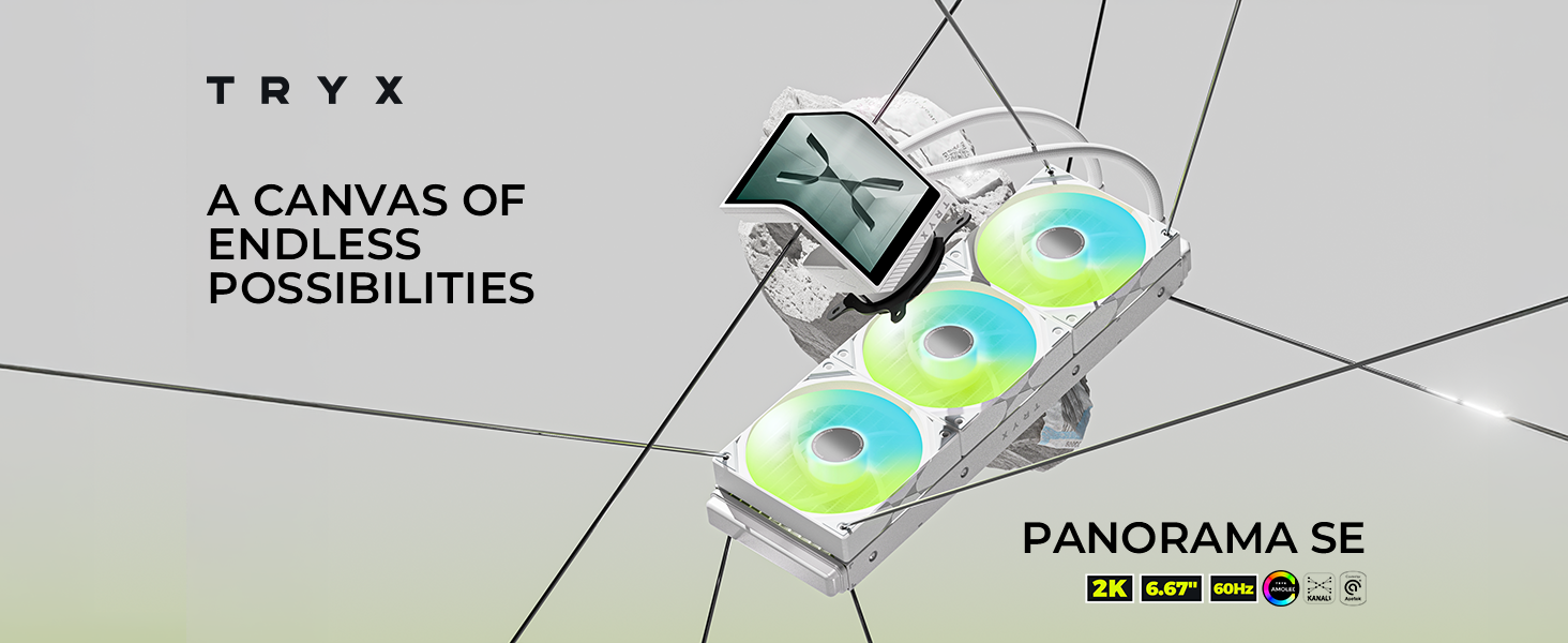 TRYX PANORAMA SE 360 ARGB AIO 360mm in space background