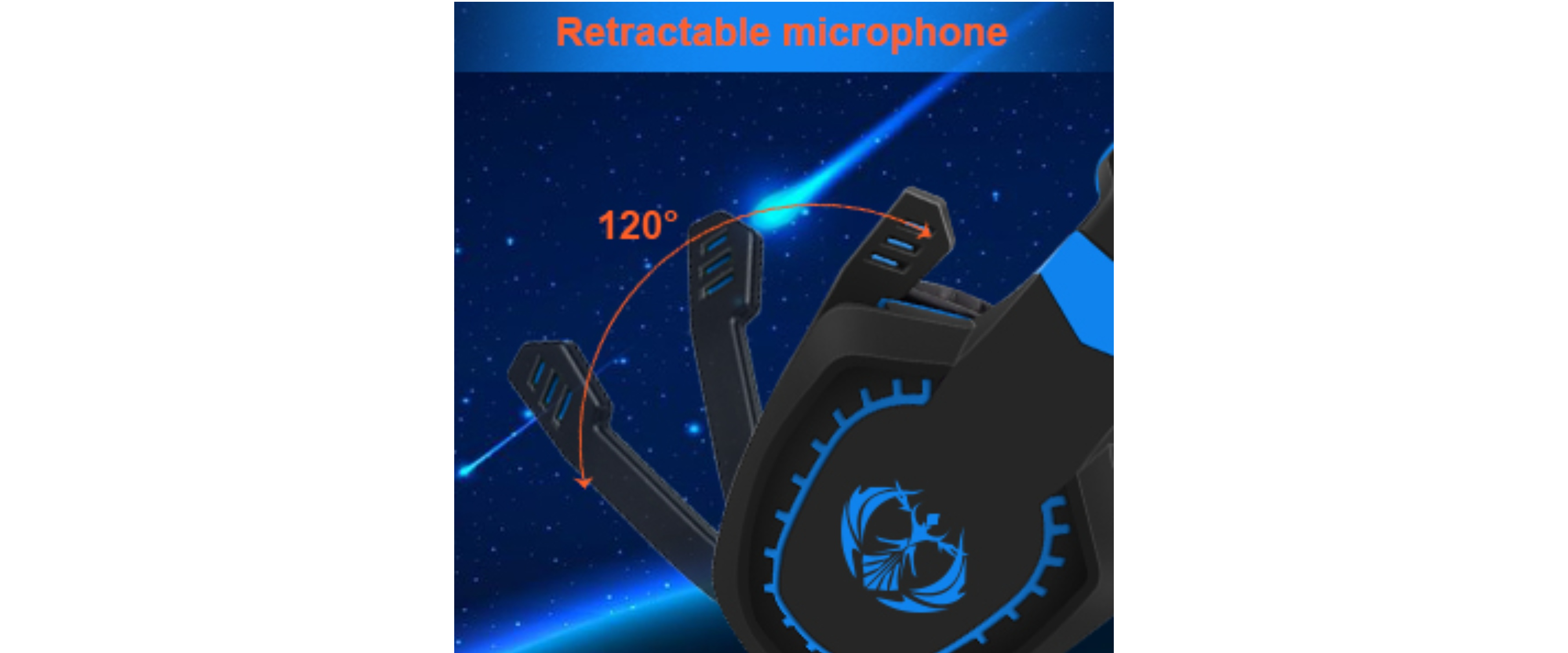gaming headset,rotatable microphone