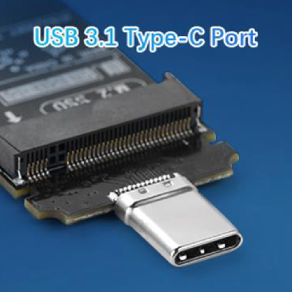 Type-C interface, can up to 10Gbps of max data transmission(theoretically). And backward compatible