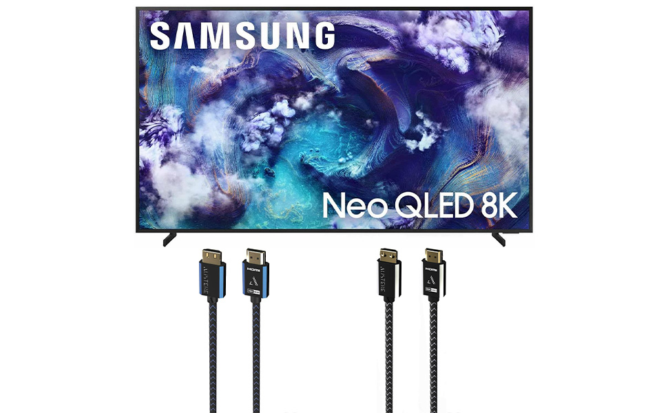 Samsung QN900F Series TV with Austere HDMI Cable