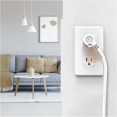 right angled power strip