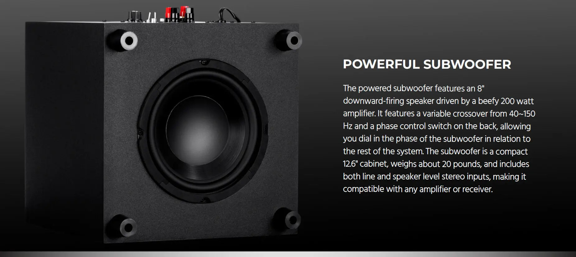5.1.2 Channel Immersive Home Theater System with Subwoofer