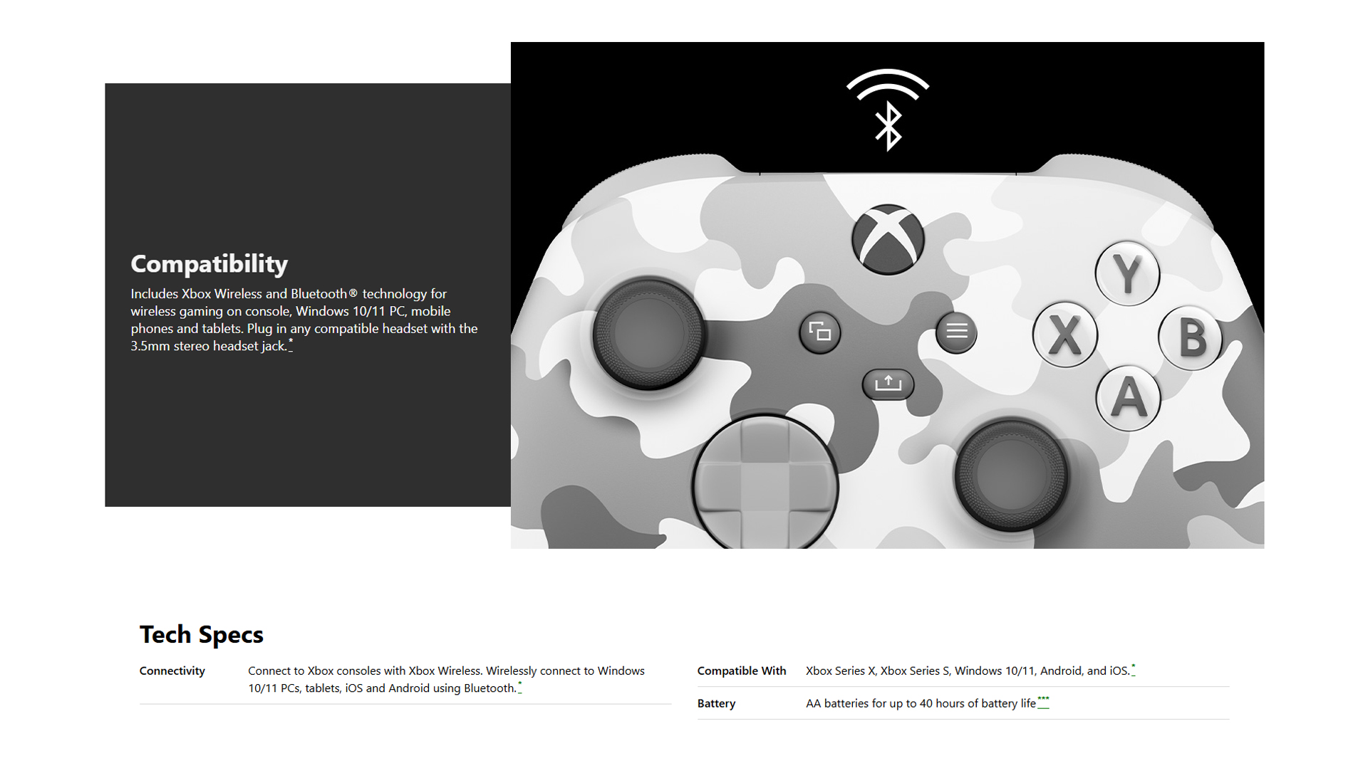 Xbox Wireless Controller Arctic Camo Special Edition-7