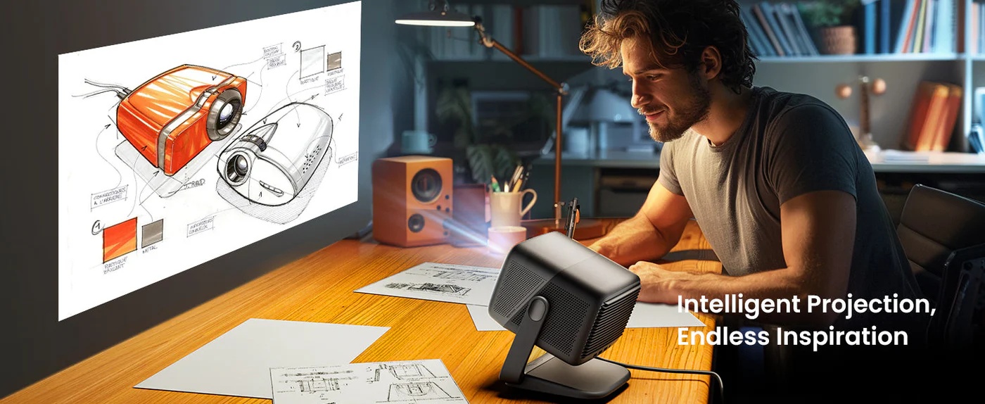 JmGO N1S Infinity 4K UHD Triple Laser Projector 