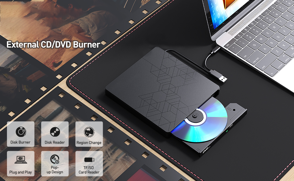 External CD/DVD Reader and Burner