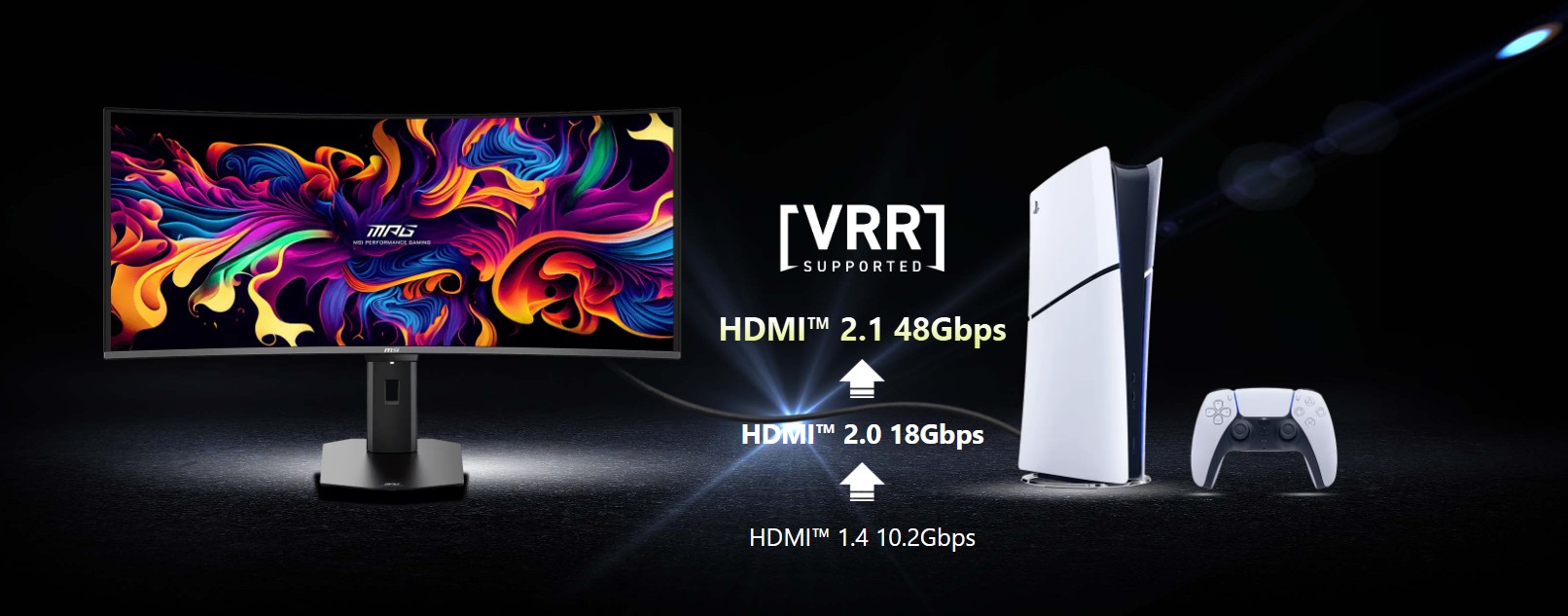 MSI MPG 341CQR QD-OLED X36 Curved Gaming Monitor