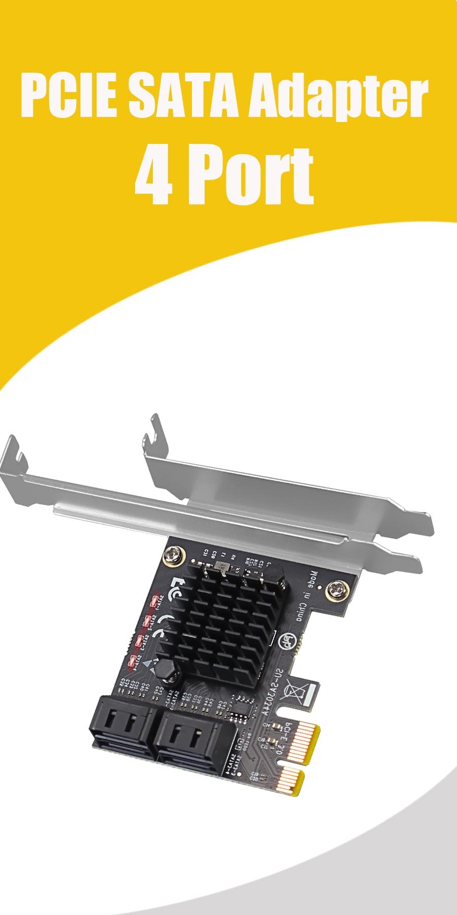 4 port pcie sata card