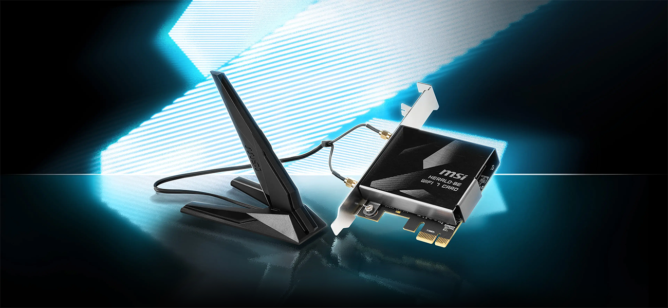 MSI HERALD BE9400 WiFi 7 PCIe Card